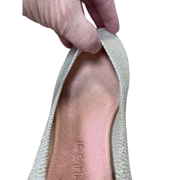 Rothys Womens Beige Eco Friendly Knit Ballet Flats shoes Sz 9 SKU 9483 - Picture 8 of 16